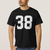 Gepersonaliseerd Aantallen en het Wit van de Naam T-shirt (Voorkant)