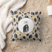 Gepersonaliseerd aapspatroon (Chimpansee & Banana Kussen (Deken)