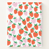 Gepersonaliseerd aardbeien Notitieboek (Achterkant)