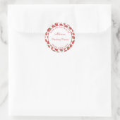 Gepersonaliseerd aardbeienjam Uit de keuken van Ronde Sticker (Tas)