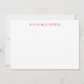 Gepersonaliseerd aardbeienpatroon notitiekaartje (Achterkant)