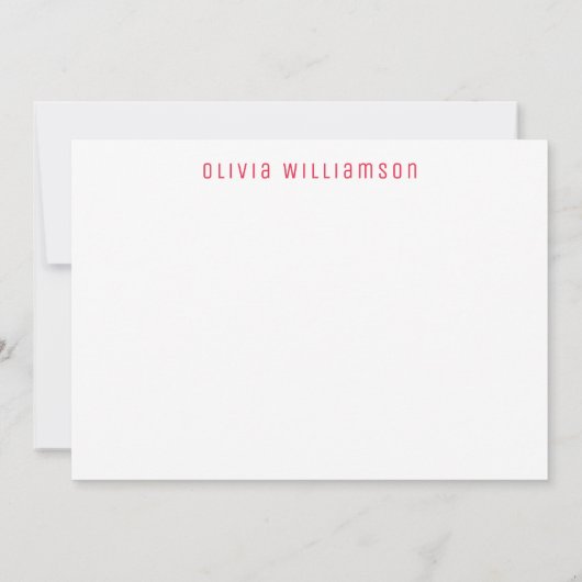 Gepersonaliseerd aardbeienpatroon notitiekaartje (Achterkant)