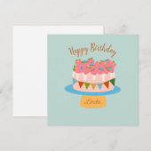 Gepersonaliseerd aardbeientaart (Voorkant / Achterkant)