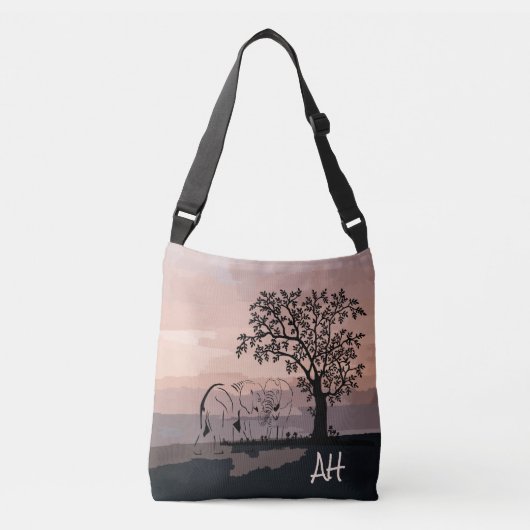 Gepersonaliseerd aartsvriendelijk Tas met olifante (Voorkant)