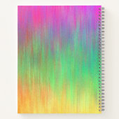 Gepersonaliseerd Abstract Flower Spiral Notitieboe Notitieboek (Achterkant)