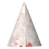 Gepersonaliseerd Abstract kleurrijk hartenpatroon Feesthoedjes (Achterkant)