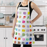 Gepersonaliseerd Abstract Patroon Schort<br><div class="desc">Dit schort is versierd met een kleurrijk waterverf abstract patroon. Gemakkelijk aan te passen. Omdat we creëer ons kunstwerk zullen u dit exacte ontwerp van andere ontwerpers niet vinden. Originele Waterverf © Michele Davies.</div>