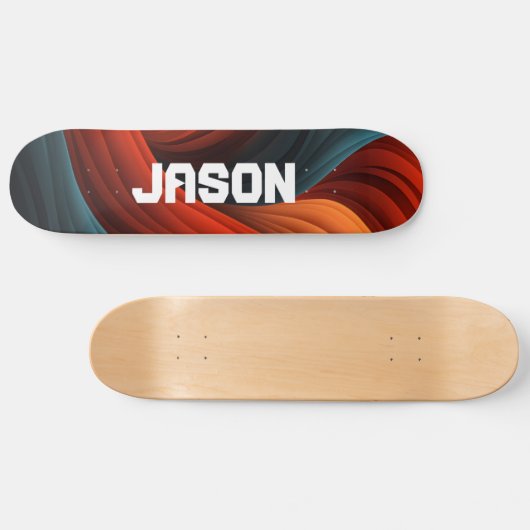 Gepersonaliseerd Abstract Persoonlijk Skateboard (Horizontaal)