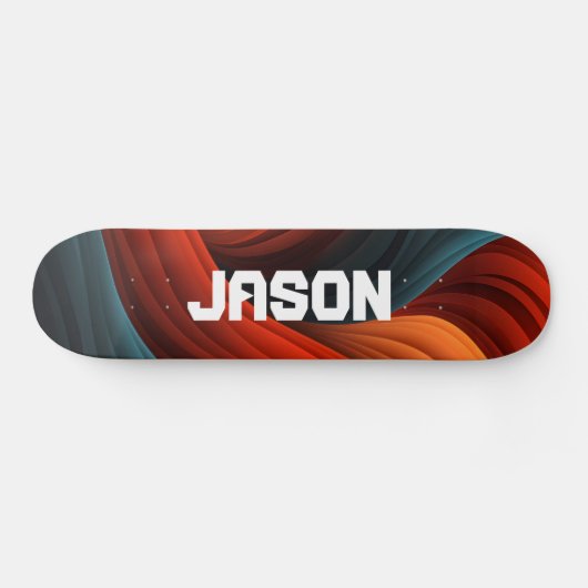 Gepersonaliseerd Abstract Persoonlijk Skateboard (Horizontaal)