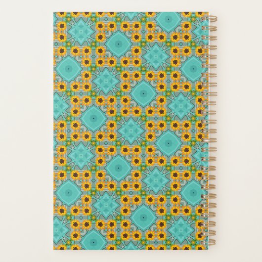 Gepersonaliseerd Abstract Retrogeel patroon Planner (Achterkant)