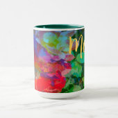 Gepersonaliseerd Abstract Roos Tuin Koffie Mok (Midden)