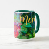 Gepersonaliseerd Abstract Roos Tuin Koffie Mok (Voorkant rechts)