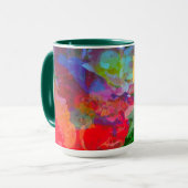 Gepersonaliseerd Abstract Roos Tuin Koffie Mok (Voorkant links)