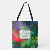 Gepersonaliseerd Abstract Roos Tuin Tote Bag (Voorkant)