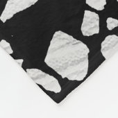 Gepersonaliseerd Abstract Terrazzo Black & White P Fleece Deken (Hoek)