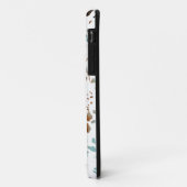 Gepersonaliseerd Abstract Terrazzo Brown & Blue Pa Case-Mate iPhone Case (Achterkant/links)