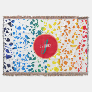 Gepersonaliseerd Abstract Terrazzo Colorful Patroo Deken