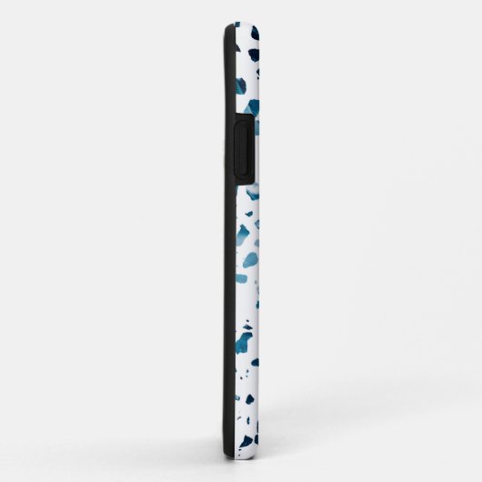 Gepersonaliseerd Abstract "Terrazzo Mosaic Blue Pa Case-Mate iPhone Case (Achterkant/rechts)