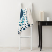 Gepersonaliseerd Abstract "Terrazzo Mosaic Blue Pa Sherpa Deken (In situ)