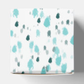 Gepersonaliseerd Abstracte Art Splash van Kleur Gr Bedankdoosjes (Bovenkant)