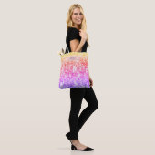 Gepersonaliseerd abstracte kunst pastel bloemige C Tote Bag (Op model)