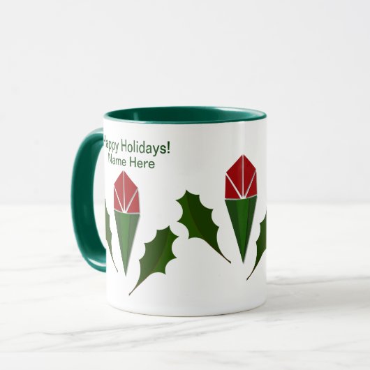 Gepersonaliseerd Abstracte rozen, Holy Holiday Gre Mok (Voorkant links)