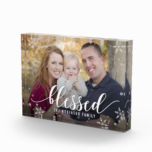 Gepersonaliseerd acrylfotoblok zonder verzegeld se fotoblokken (Rechts)