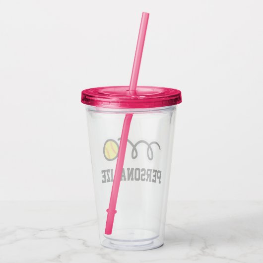 Gepersonaliseerd acrylwrijvingsglas voor meisjes m acryl drinkbeker (Achterkant)