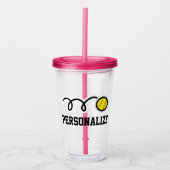 Gepersonaliseerd acrylwrijvingsglas voor meisjes m acryl drinkbeker (Voorkant)