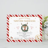 Gepersonaliseerd adoptiecertificaat voor rendieren (Staand voorkant)