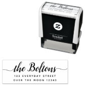 Gepersonaliseerd adres Familienaam Modern 3 lijn Zelfinktende Stempel (In situ)