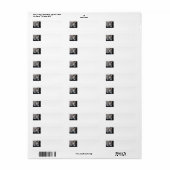 Gepersonaliseerd Adresetiketten van afdruk tot ran Etiket (Full Sheet)