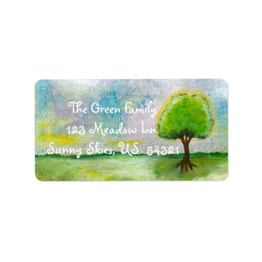 Gepersonaliseerd adreslabel voor verzending etiket (Voorkant)