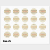 GEPERSONALISEERD ADRESLABEL :: zoetheid 5 Ronde Sticker (Vel)