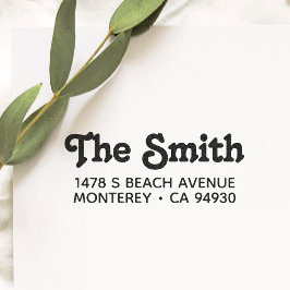 Gepersonaliseerd adresstempel met vetgedrukte typo  zelfinktende stempel