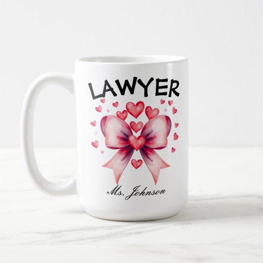 Gepersonaliseerd advocatengeschenk, mok van de Val (Links)