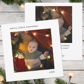 Gepersonaliseerd Afbeelding Baby's eerste kerst Feestdagenkaart