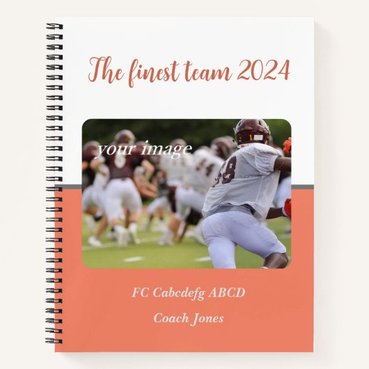 Gepersonaliseerd Afbeelding Beste team Notitieboek (Voorkant)