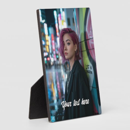 Gepersonaliseerd Afbeelding cadeau Fotoplaat (Zijkant)