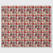 Gepersonaliseerd Afbeelding Collage 9 Foto Cadeaupapier (Vlak)