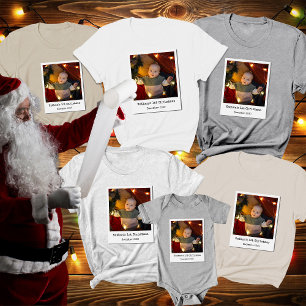 Gepersonaliseerd Afbeelding Cool  1st Christmas Tri-Blend Shirt