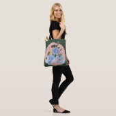 Gepersonaliseerd afbeelding en naam Schattigee wat Tote Bag (Op model)