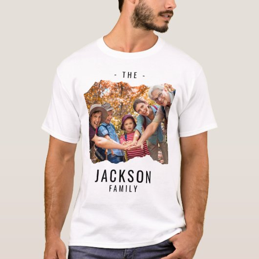 Gepersonaliseerd Afbeelding en tekst Aangepaste ve T-shirt (Voorkant)