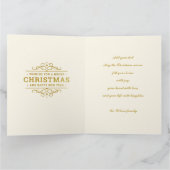 Gepersonaliseerd Afbeelding Lijst en Kerstkrans C Kaart (Binnen)