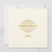 Gepersonaliseerd Afbeelding Lijst en Kerstkrans Kaart (Achterkant)