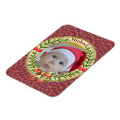 Gepersonaliseerd Afbeelding Lijst en Kerstkrans Magneet (Linkerzijde)
