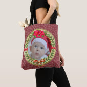 Gepersonaliseerd Afbeelding Lijst en Kerstkrans Tote Bag (Dichtbij)