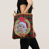 Gepersonaliseerd Afbeelding Lijst en Kerstkrans Tote Bag (Dichtbij)