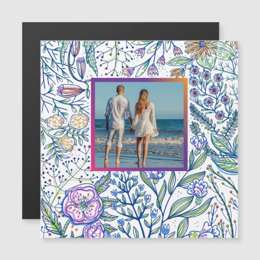 Gepersonaliseerd Afbeelding Lijst Magnet (Voorkant / Achterkant)