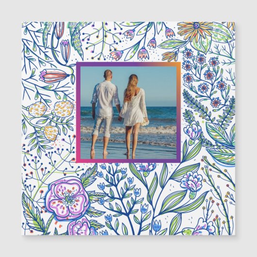 Gepersonaliseerd Afbeelding Lijst Magnet (Voorkant)